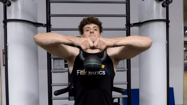 Tirage menton avec kettlebell