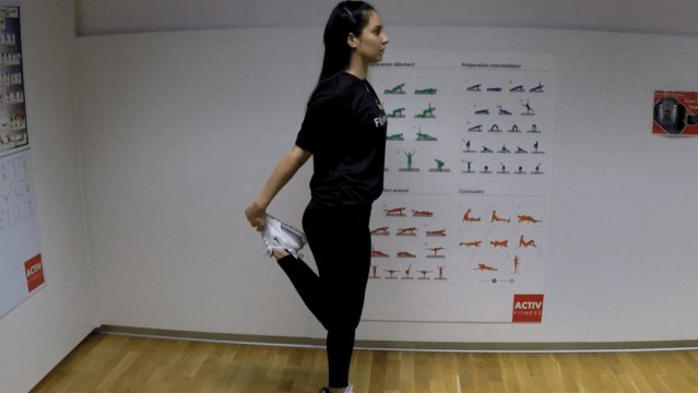 Étirement des quadriceps