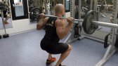 Squat arrière avec barre