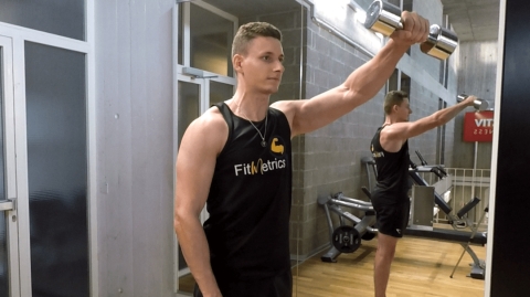 Image Élévation frontale avec haltères