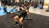 Curl incliné avec haltères