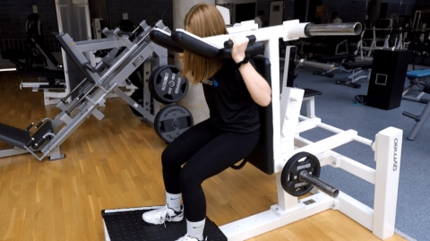 Image Presse à squat en V inversée