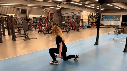 Image Fente avec haltères