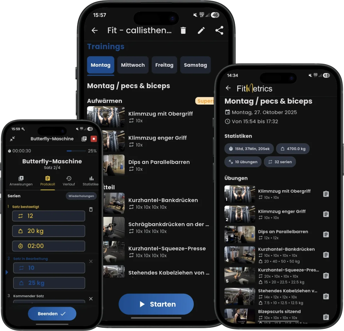 KI-Fitness- und Muskelaufbau-App